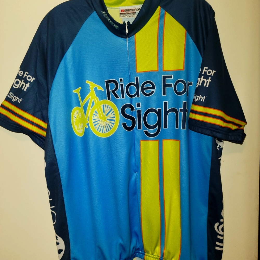 Pace Ride For Sight Mens Bicycling Jersey xxl Outdoor Bike